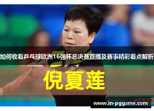 如何收看乒乓球欧洲16强杯总决赛直播及赛事精彩看点解析