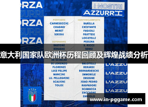 意大利国家队欧洲杯历程回顾及辉煌战绩分析